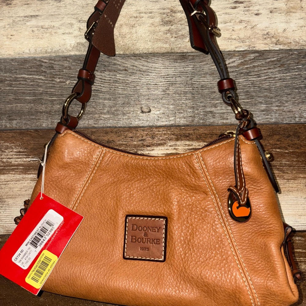 Dooney & Bourke Brown Leather Shoulder Bag